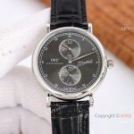 Swiss Copy IWC Portofino Regulateur Greyish Black Automatic Watches